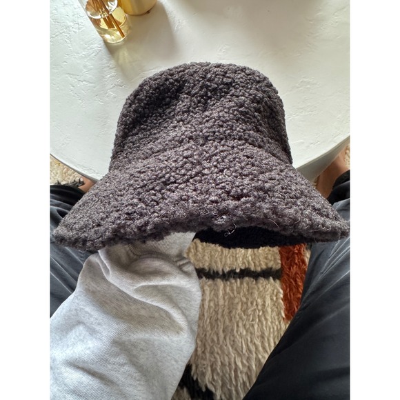 Lack‎ of Color Teddy Bucket Hat Fuzzy Sherpa Style Black Small/Medium L2 main image 4